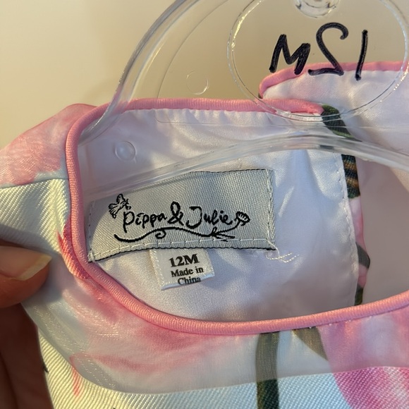 Baby girls wedding party flower girl dress floral princess dress birthday dress - Picture 3 of 4